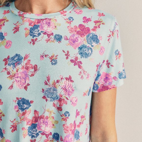 LoveShackFancy x Beach Riot Floral T-shirt - Picture 4 of 16